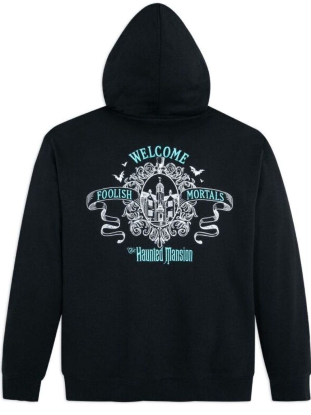 Walt Disney World Haunted Mansion Glow-in-the-Dark Zip Hoodie - Size Med unisex